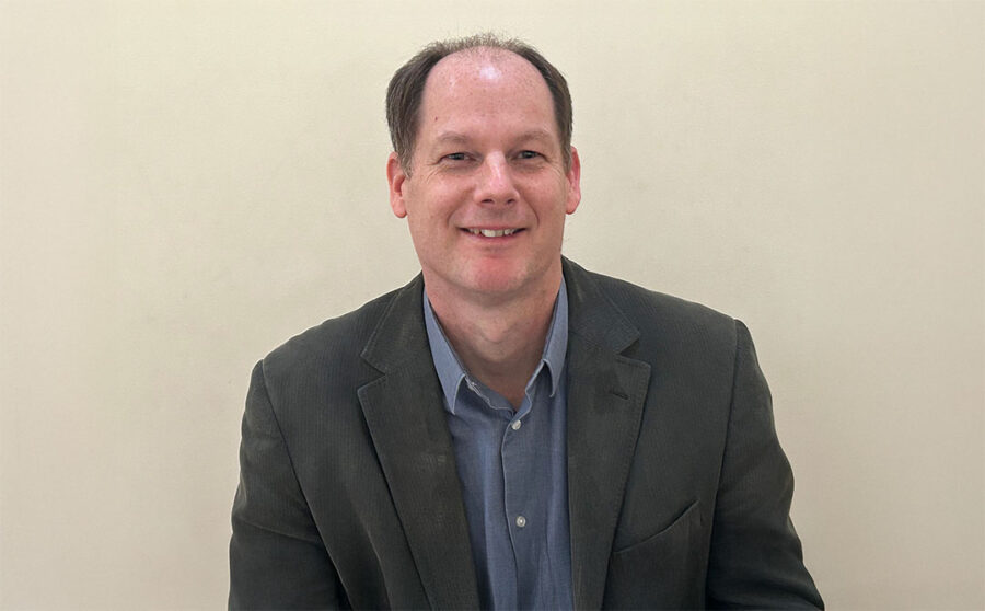 Close-up of Matthew Fleet, Financial Controller for SPP Pumps UK